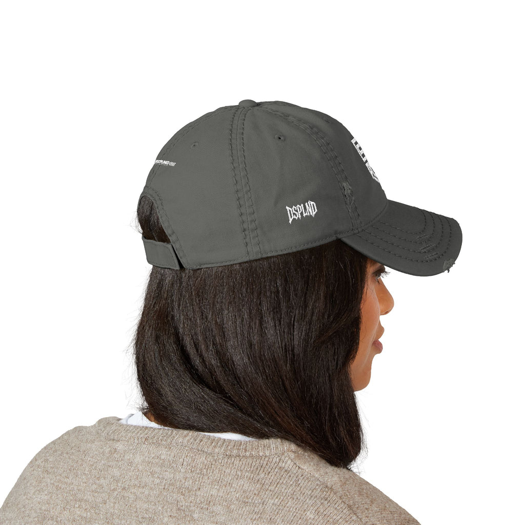 Distressed Embroidered Dad Hat — 'Self-Discipline' Logo Cap
