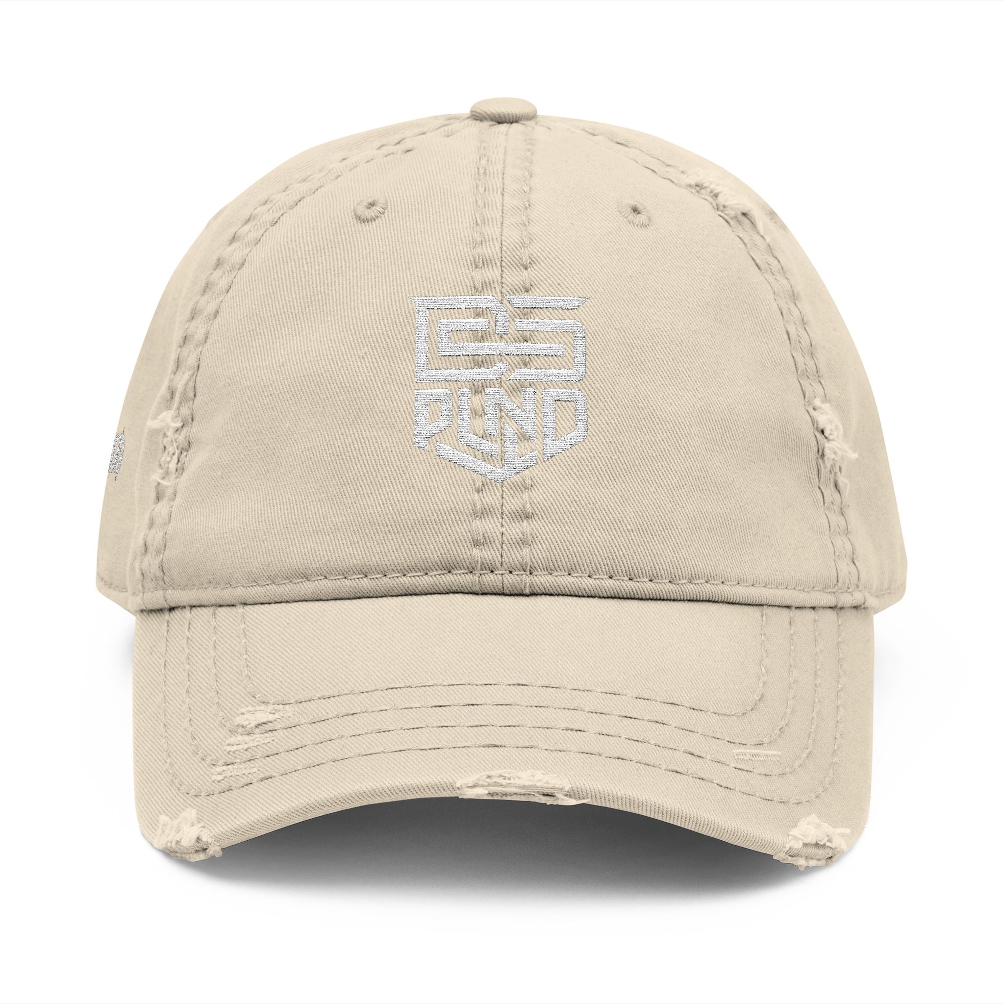 Distressed Embroidered Dad Hat — 'Self-Discipline' Logo Cap