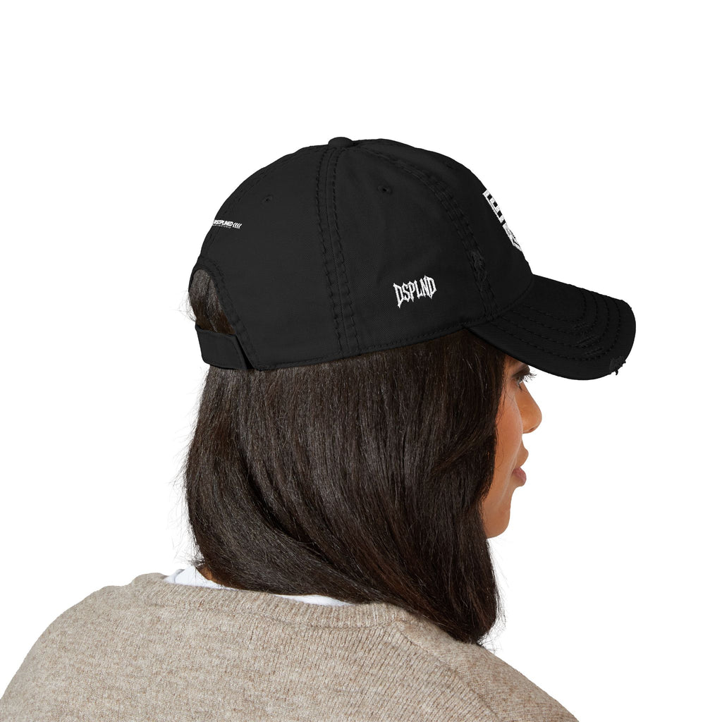 Distressed Embroidered Dad Hat — 'Self-Discipline' Logo Cap