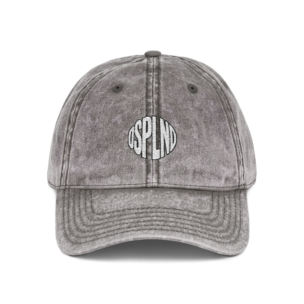 Vintage Embroidered Cap — 'DSPLND' Retro Washed Baseball Hat