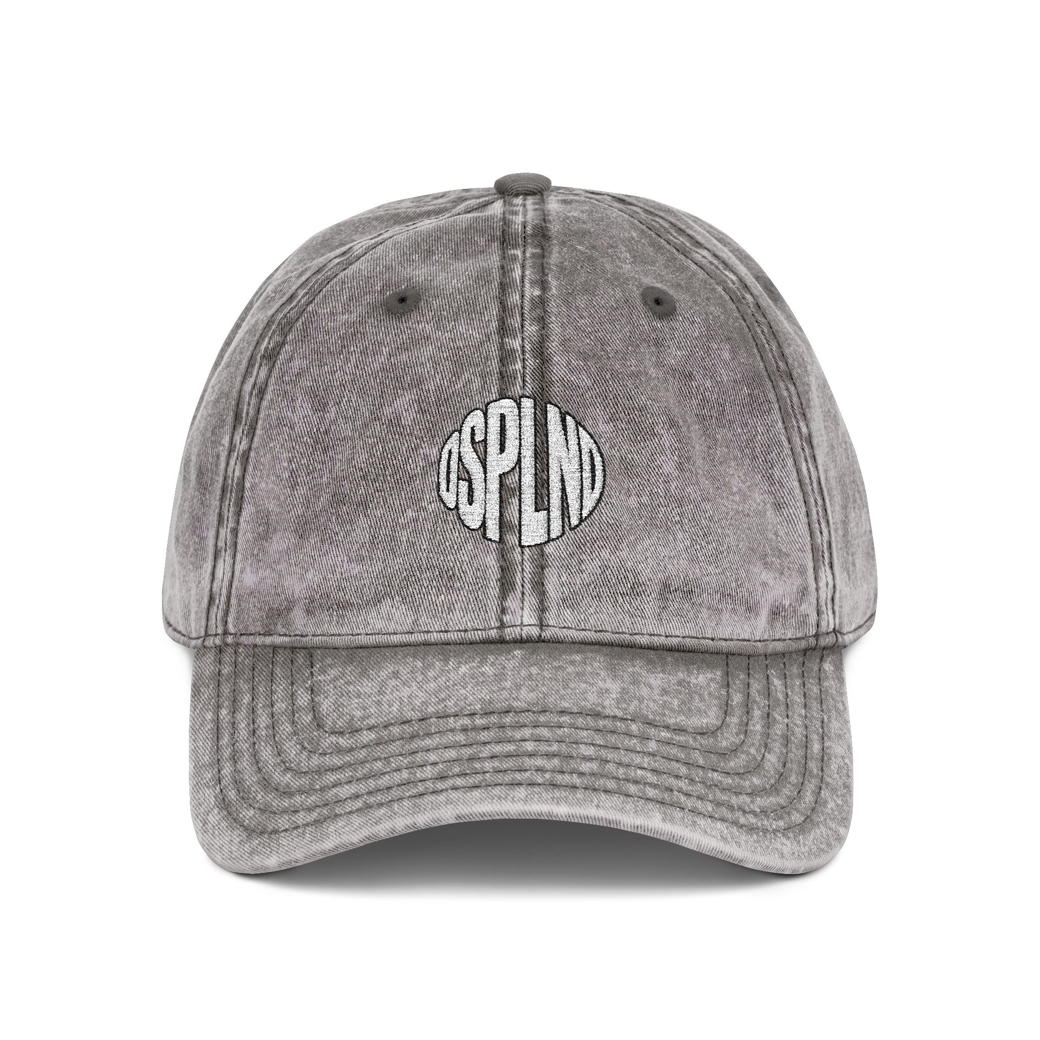 Vintage Embroidered Cap — 'DSPLND' Retro Washed Baseball Hat