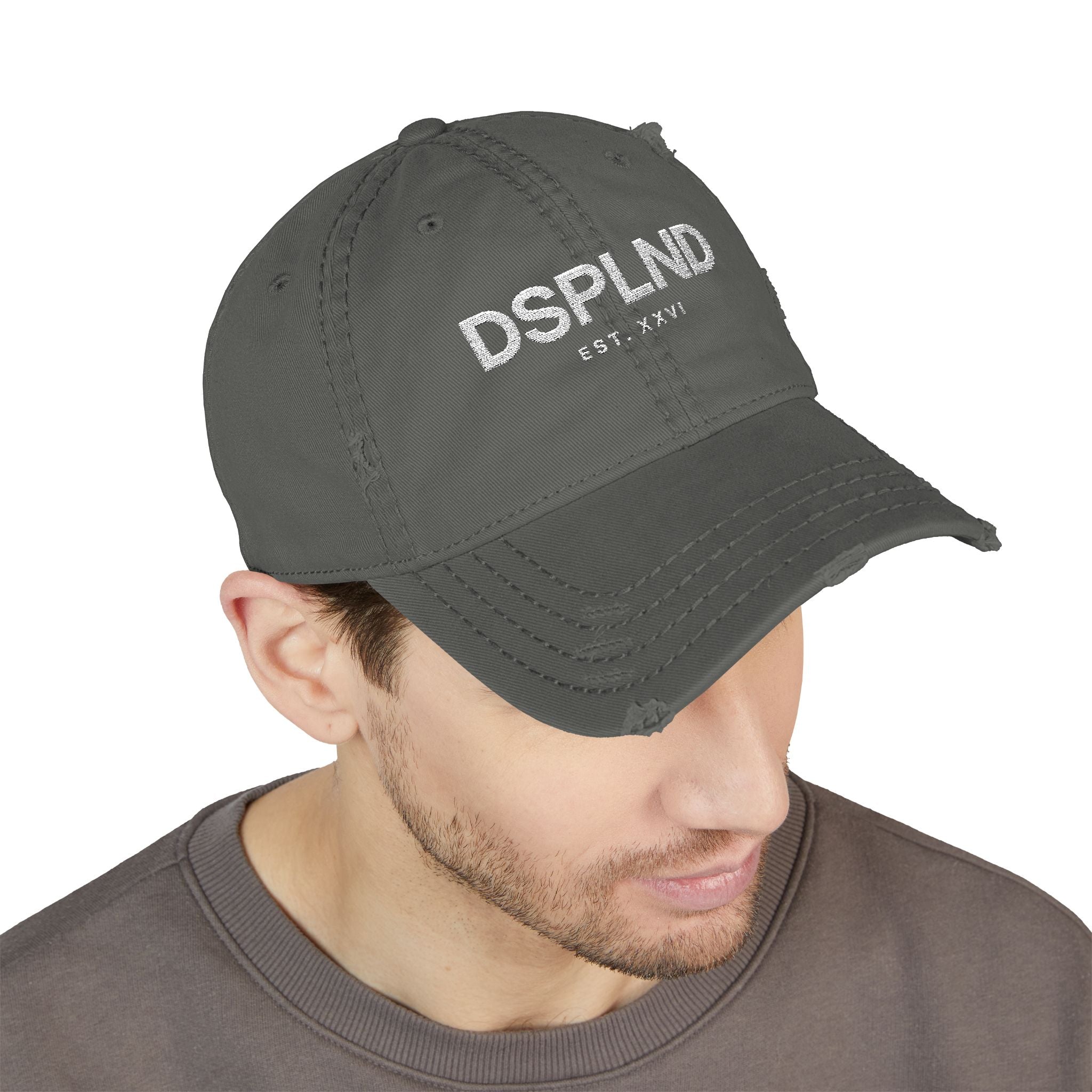 Distressed Embroidered Dad Hat - DSPLND Est. XXV