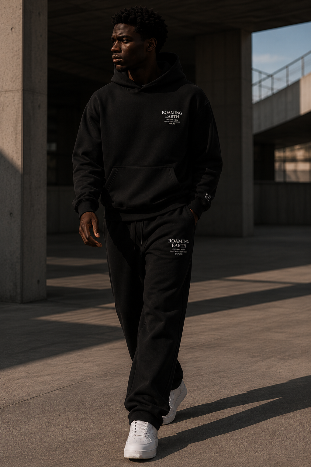 Embroidered Roaming Earth Core Hoodie
